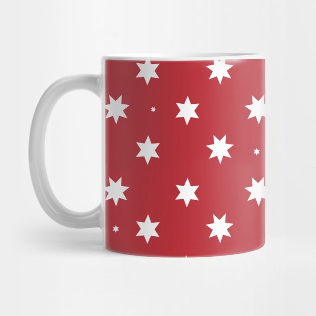 Happy New year and Mery Christmas red background with stars pattern by GULSENGUNEL